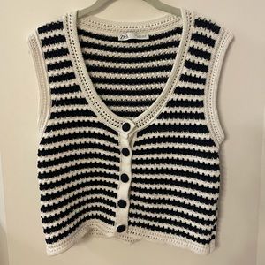 zara sweater vest